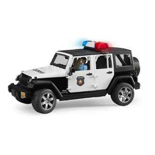 Bruder car jeep police wrangler rubicon unlimited light and sound