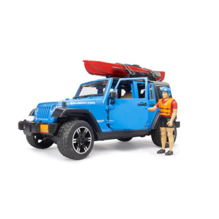 Wrangler jeep with kayak