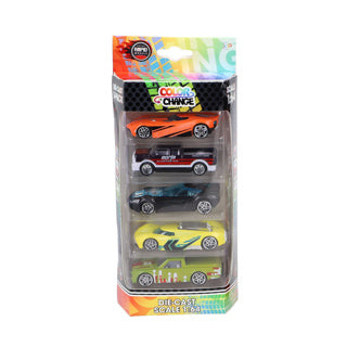 Rapid wheels car die cast color change 5 pack