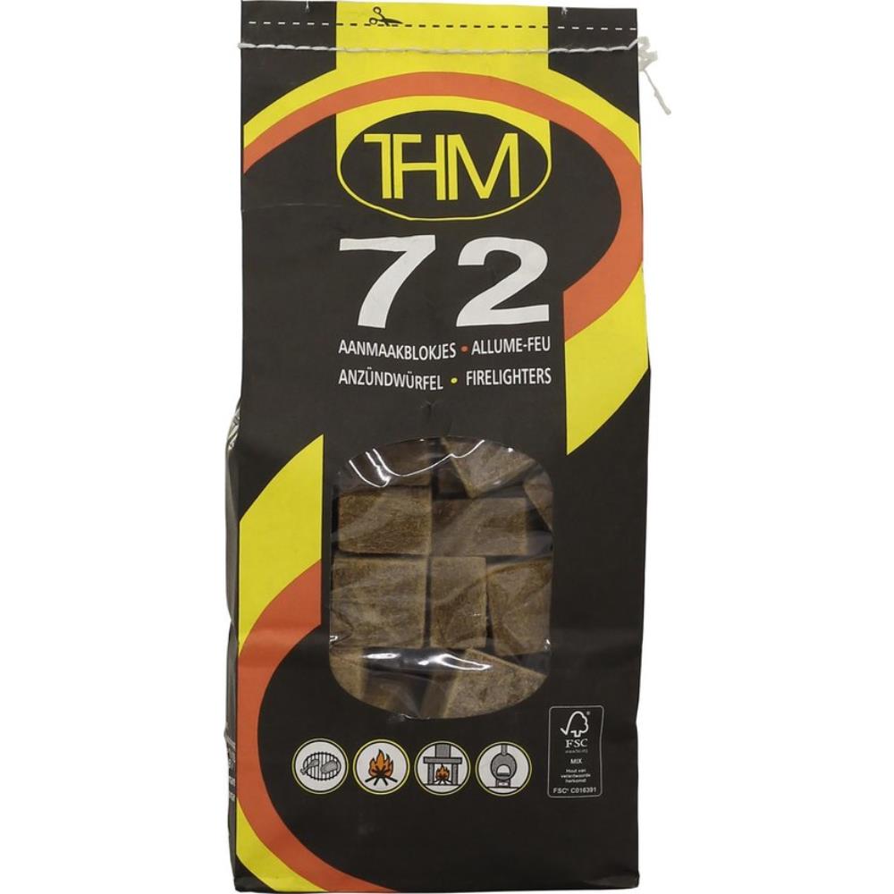 Fire-up thm firelighters brown bag of 72 pcs