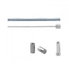 Ensemble de câbles d'engrenage 3 -peed Elvedes Nexus 1700 2250 mm en acier inoxydable - argent (sur carte)