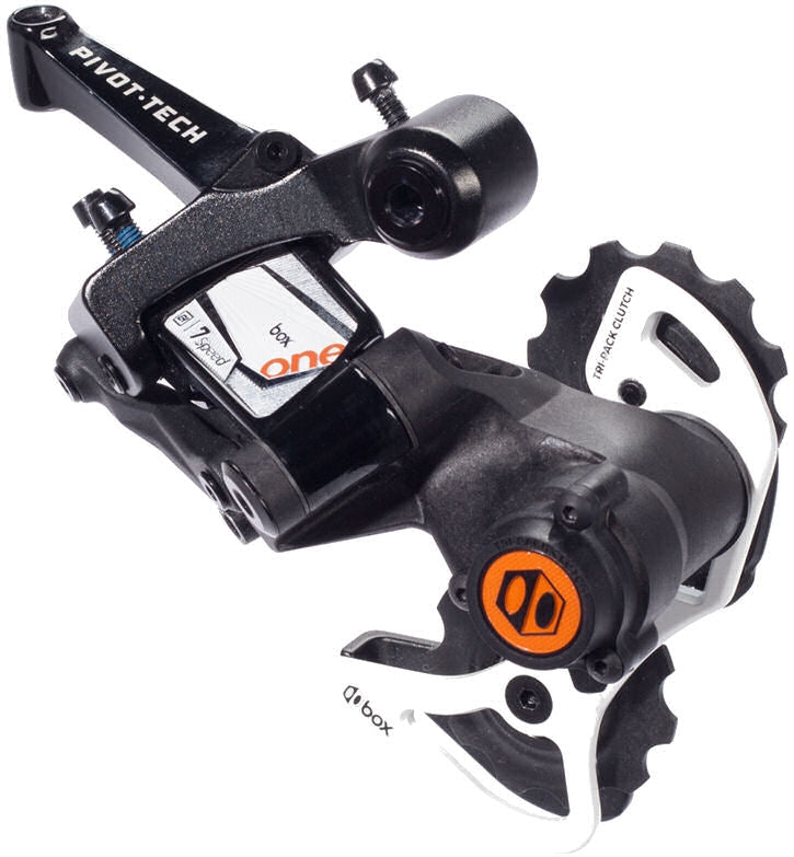 Componenti della scatola Achter derailleur Down-Hill 7 velocità One con gabbia corta nera