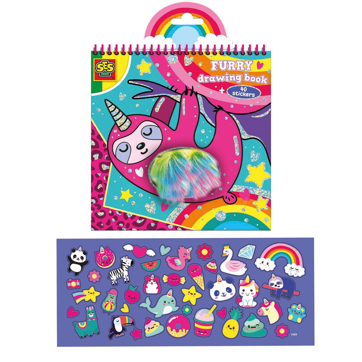 Livre de coloriage en peluche