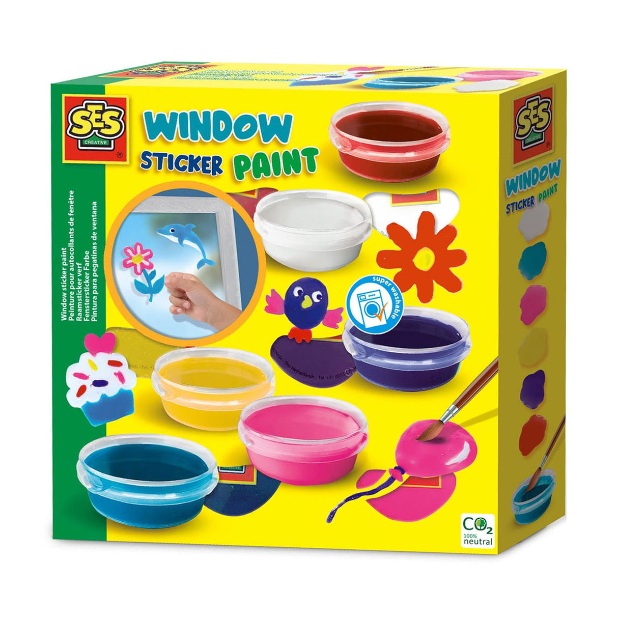 SES okna nálepka barva