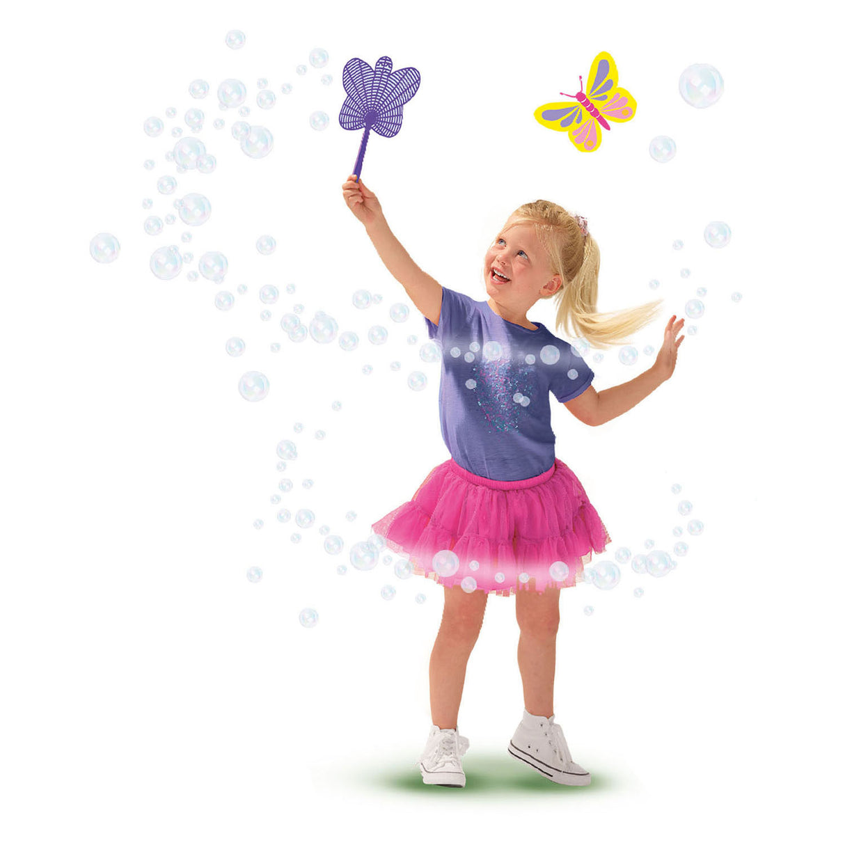 Six butterfly bubbles