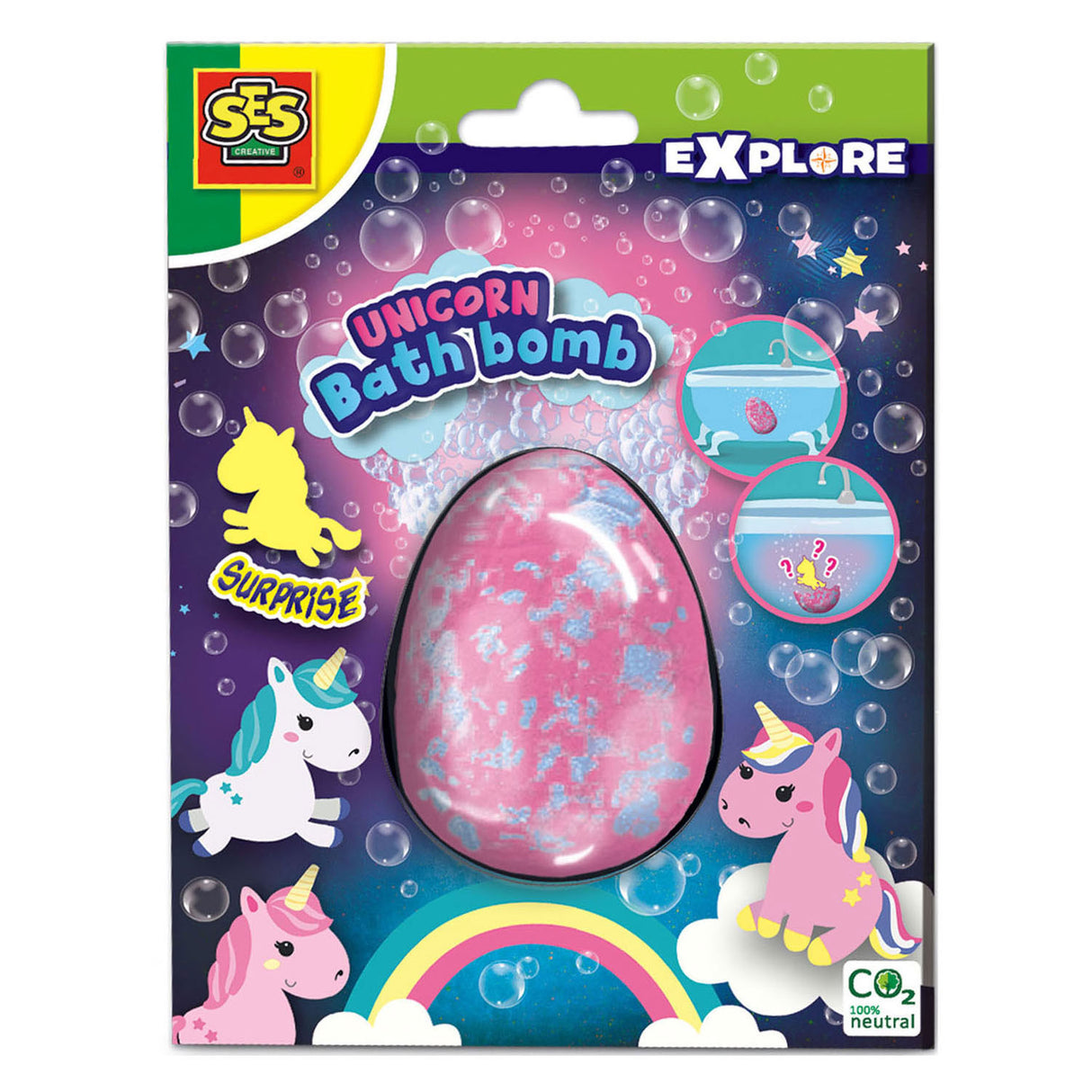 Six unicorn bath bomb surprise