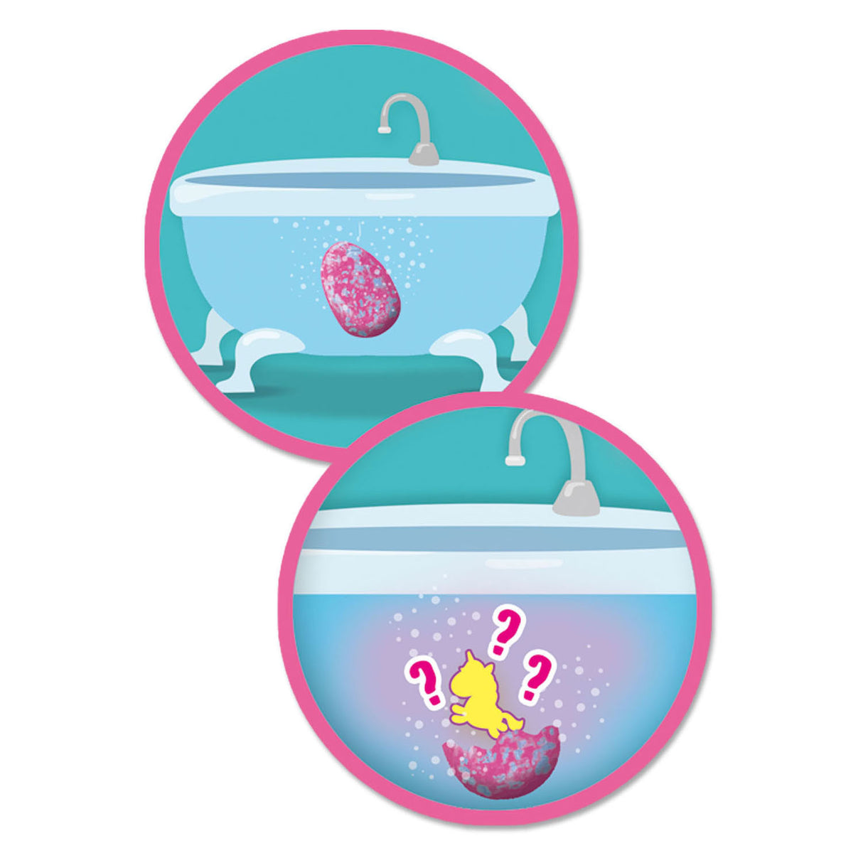 Six unicorn bath bomb surprise