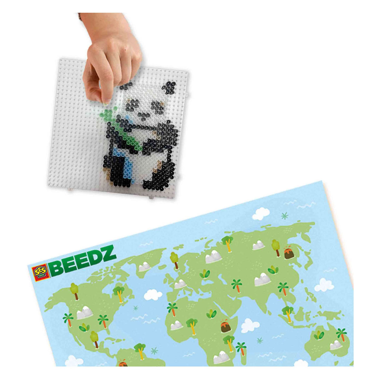 Ses strijkkralen - wereld dieren