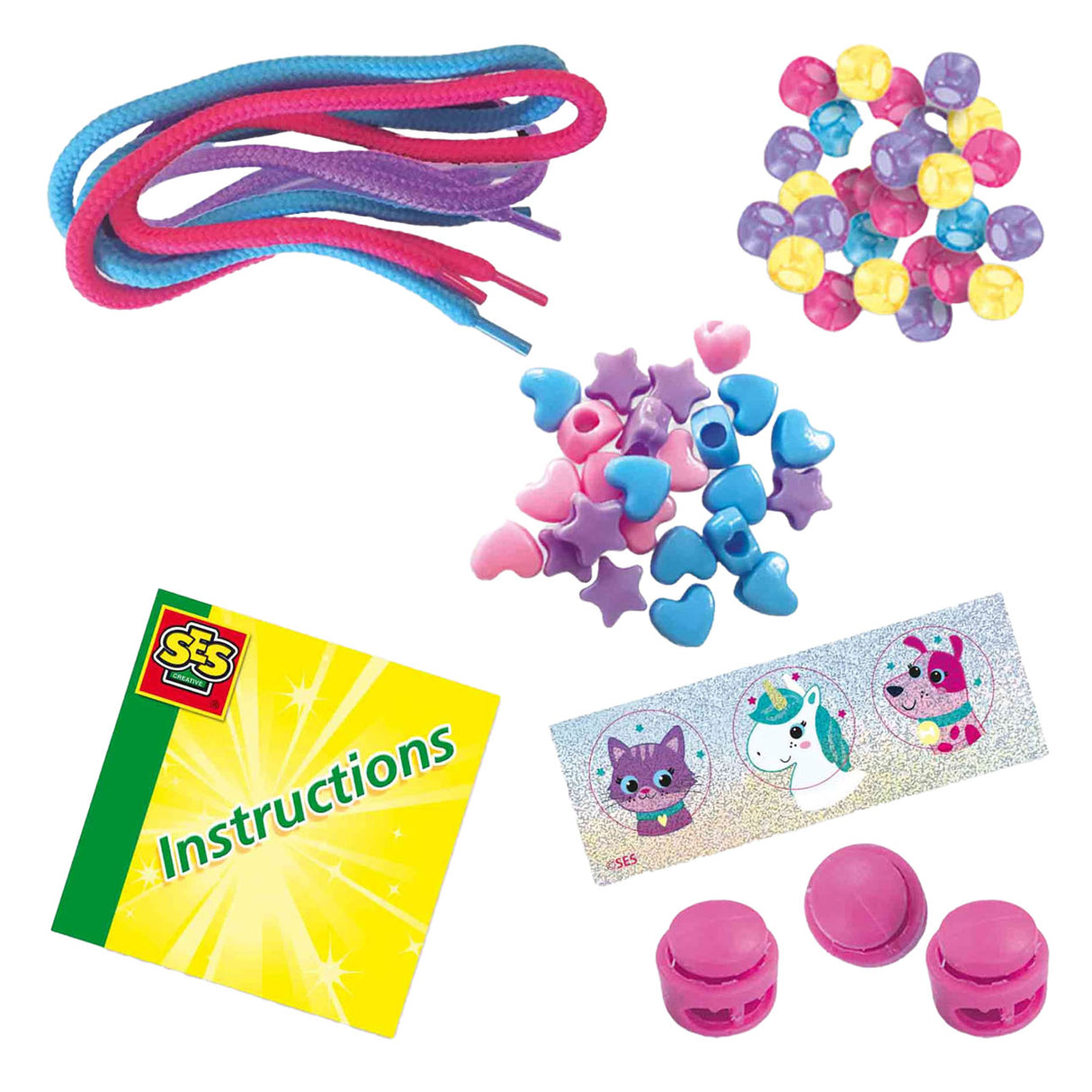 Six beaded bracelets