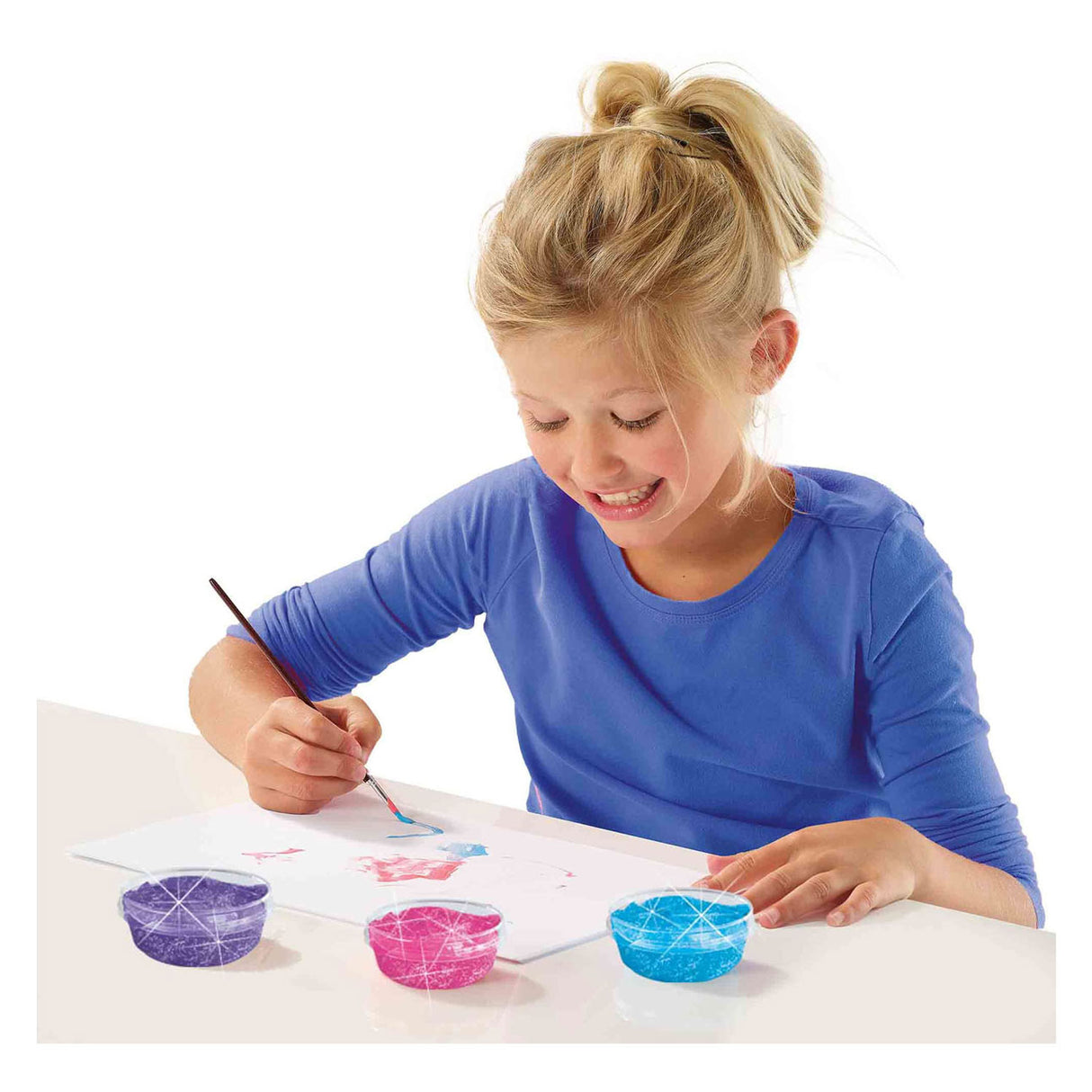 Ses plakkaatverf glitter (6x45ml)