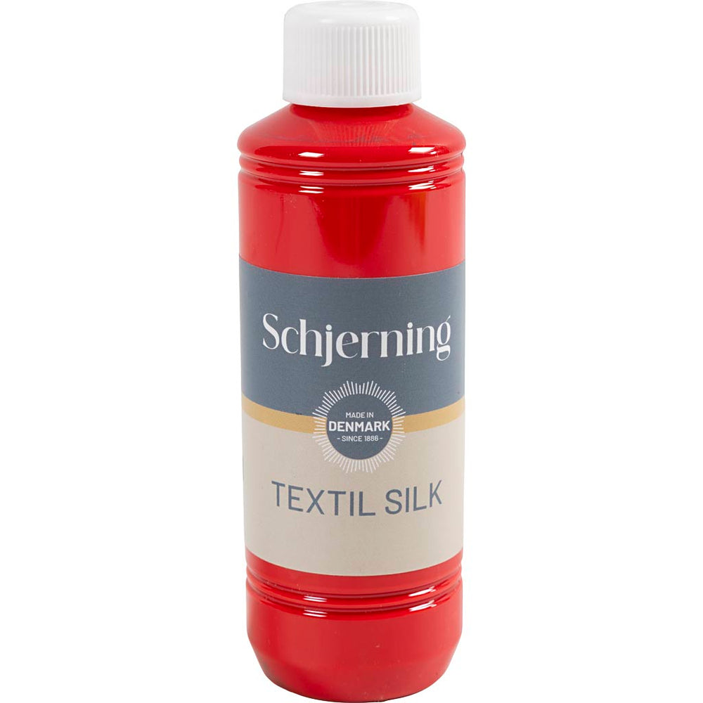 Schjerning zijdeverf es silk, karmijnrood, 250 ml 1 fles