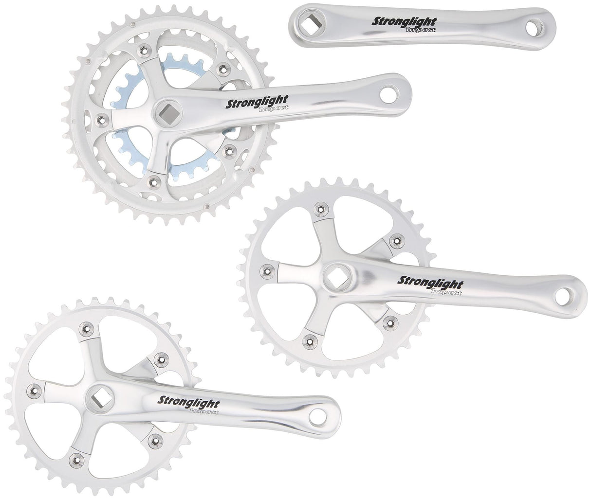 Stronglight tandem impact crankset crankset strongl.tandem impact alu,170mm