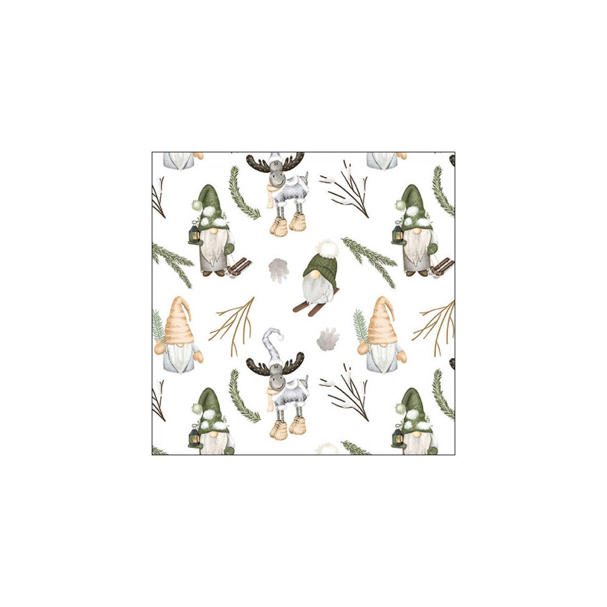 Ambiente napkins 33cm forest gnomes