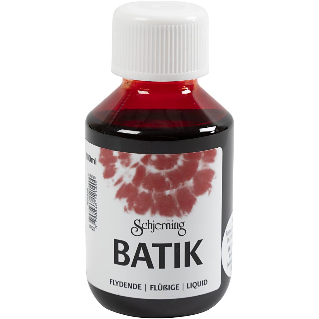 Schjerning batik paint, red, 100 ml 1 bottle