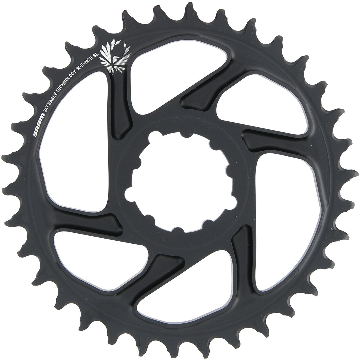 Sram chainring x-sync2 sl chain ring x-sync2 sl 34 teeth alu black