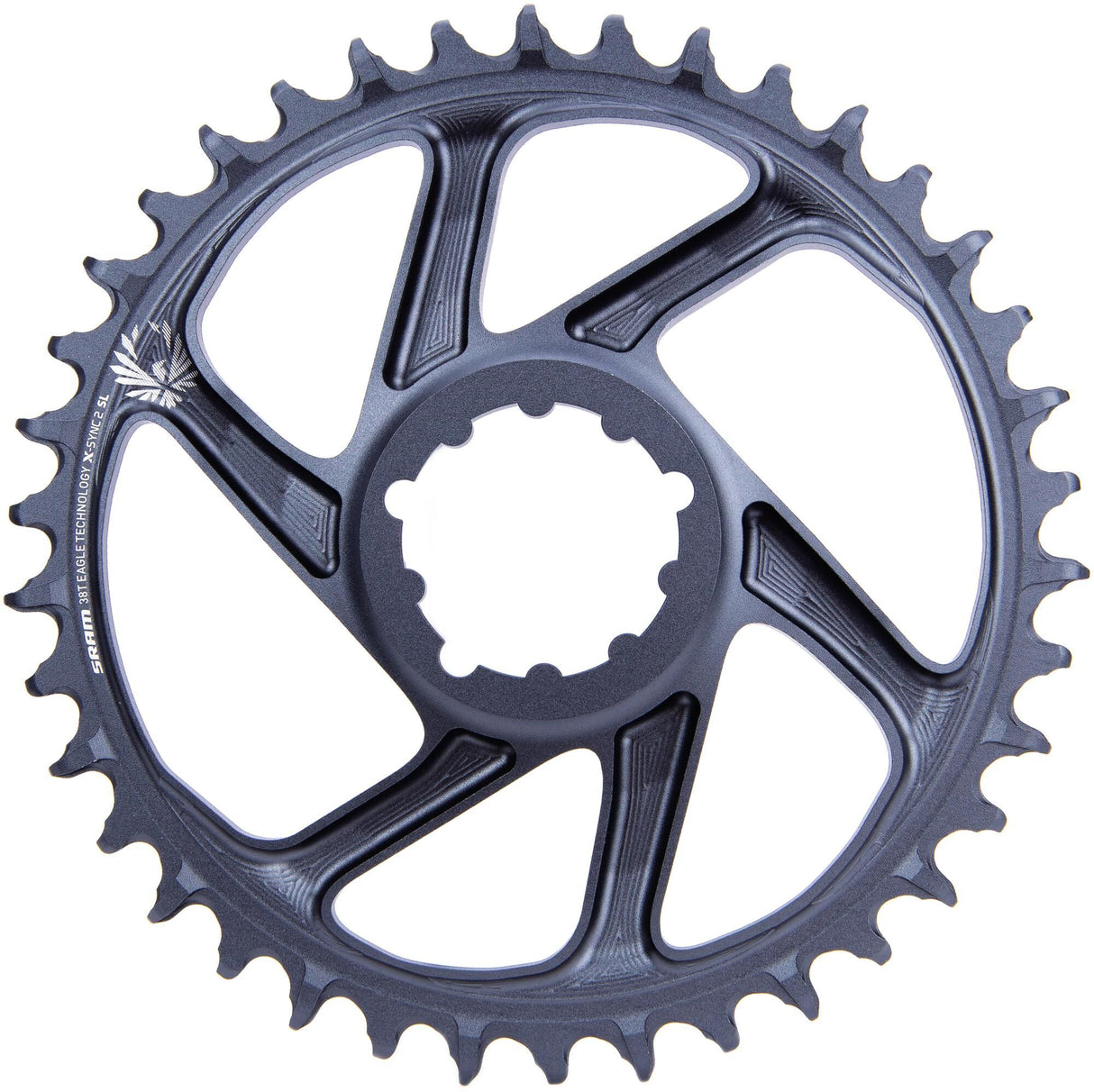 Sram chainring x-sync2 sl chain ring x-sync2 sl 38t. aluminum lunar gray