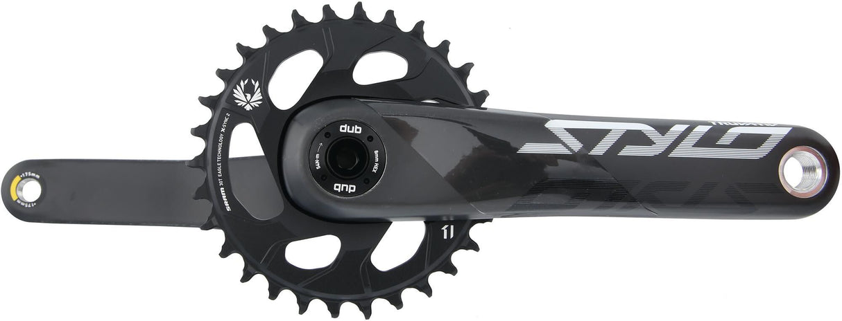 Truvativ crankset stylo carbon eagle crank set stylo car.eagle 30t.dub fat bike