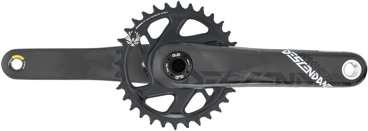 Truvativ crankset descendant carbon eagle crank set desce. carb.eagle 32t.dub boost