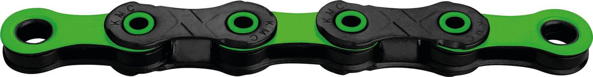 KMC Bicycle Chain DLC 12 126 links - 5.2 mm - Green Black