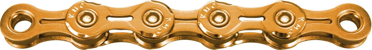 KMC X10EL Gold Ti-N 10-speed bicycle chain