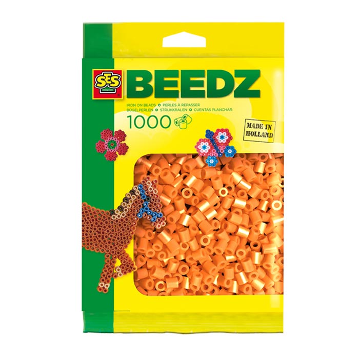 SES Beads de planchado - naranja, 1000.