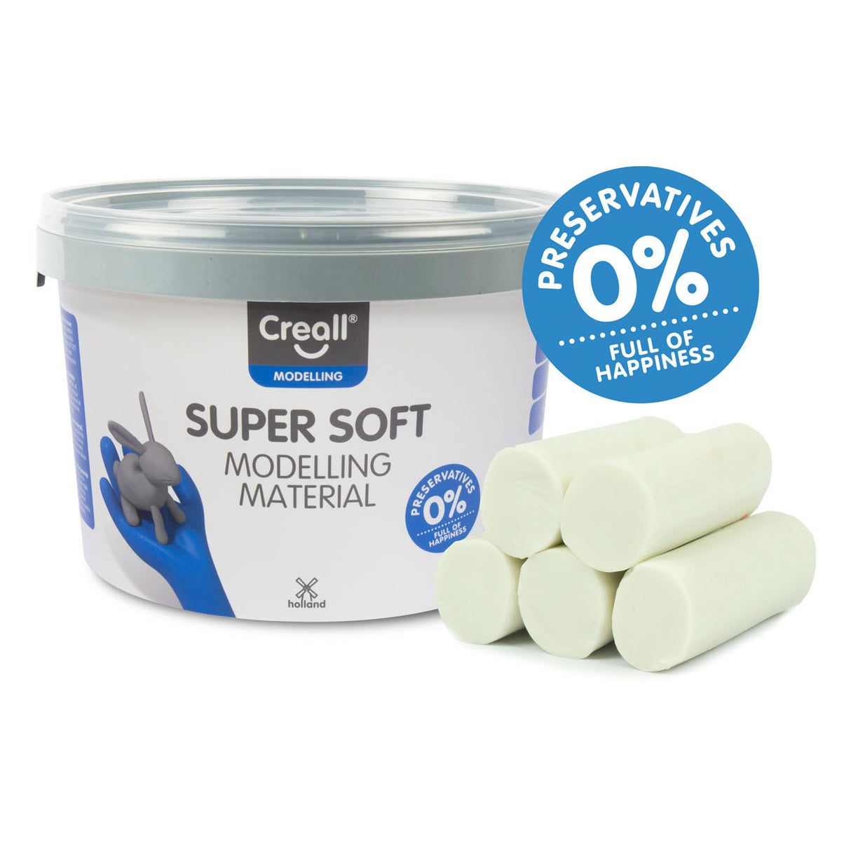 Creall Supersoft глина Бяла, 1750гр.