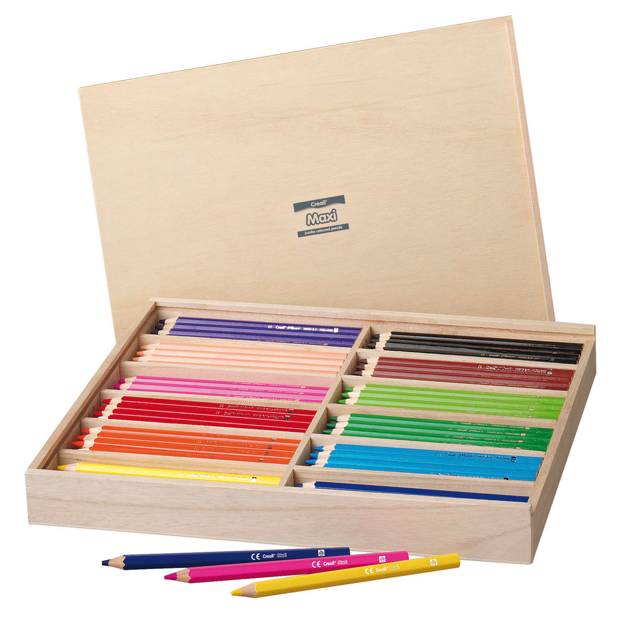 Creall Maxi Coloured Pencils in Storage Box, 147pcs.