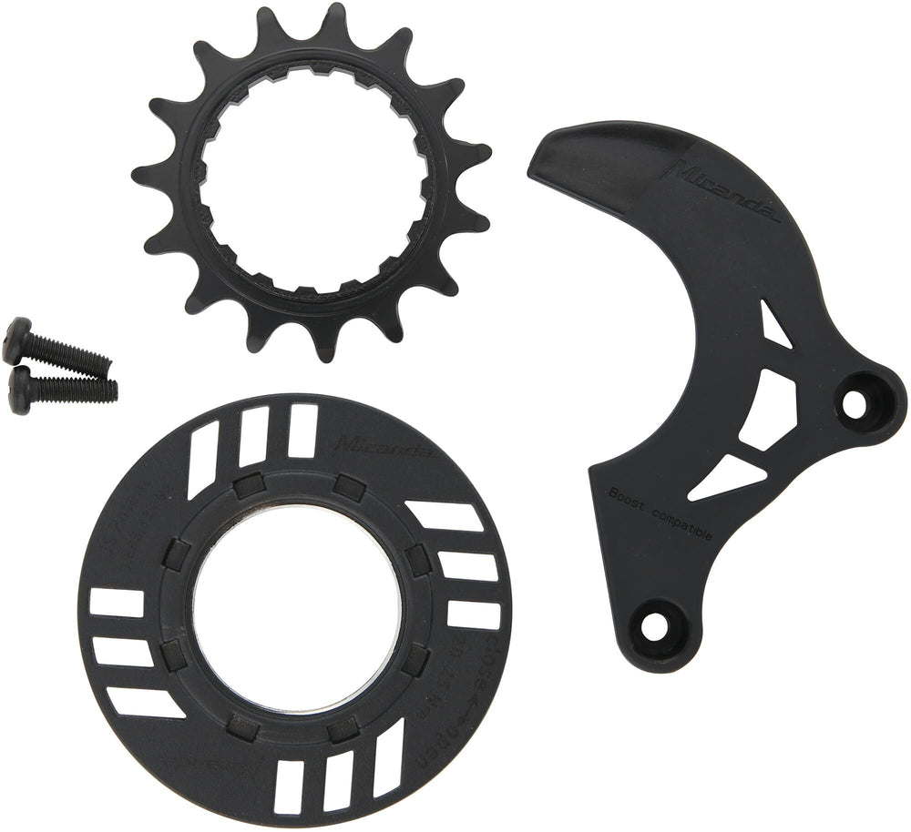 Miranda steek-sprocket sprocket 15t chain guard ring + guide