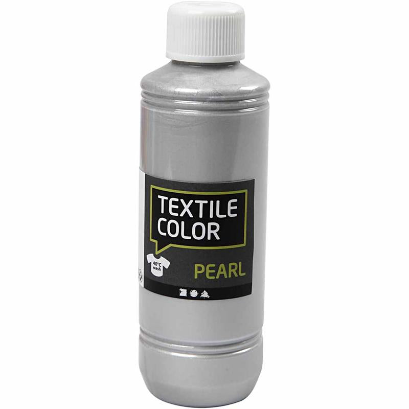 Creativ Company Textile Color opaque textile paint - silver pearl, 250ml