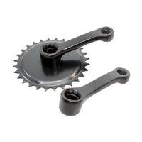 HZB Crankset 28 tands 102 mm Longueur de manivelle Black1828102-STZW