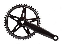 Hzb crankset chainring steel 44t 1 8 + 3 32 170 mm -1 mm black