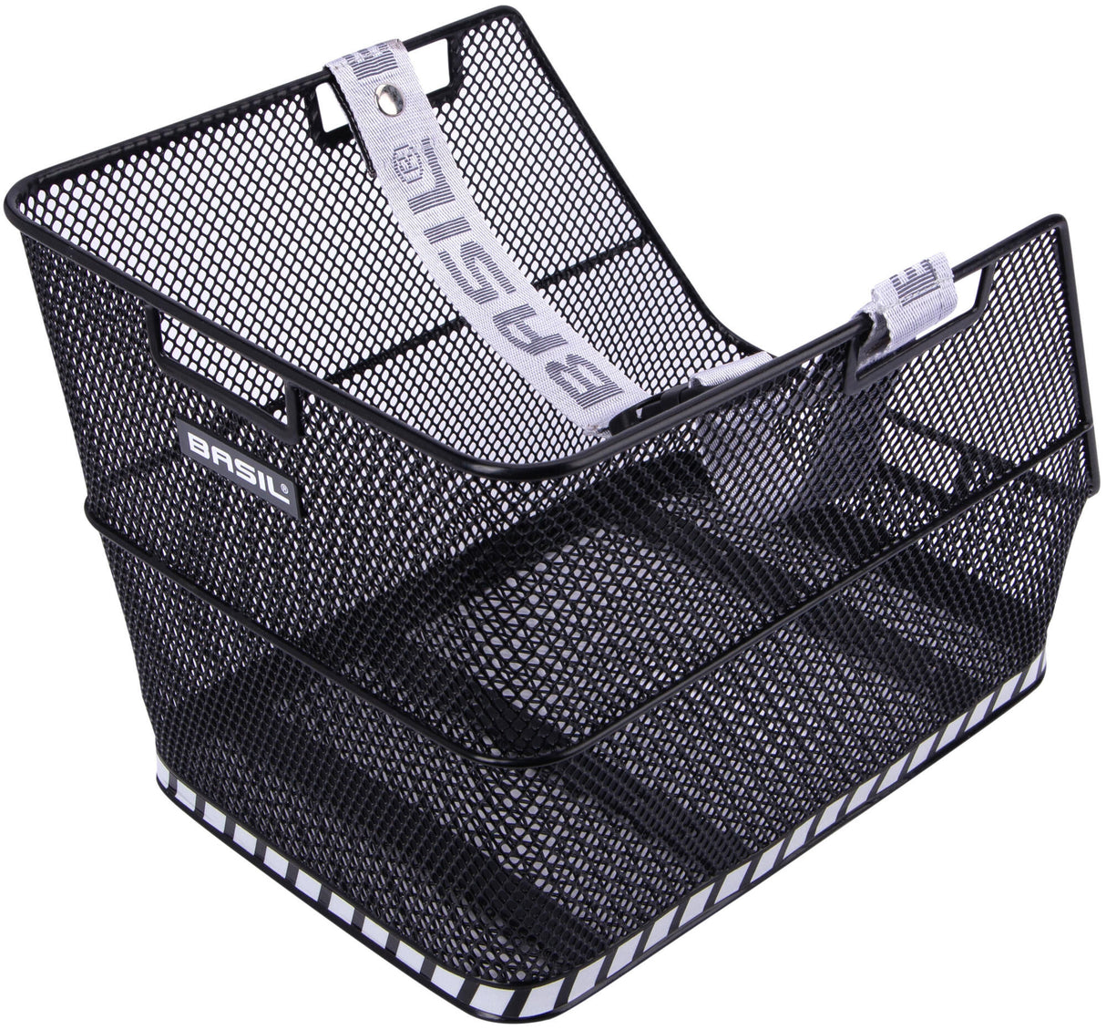 Basil Class - school bag bicycle basket - rear - black