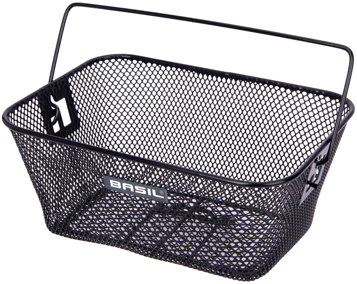 Basil Tigre - Canasta para bicicletas para niños - delantera o en la parte posterior - Negro