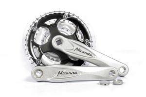 Miranda Cranket Alfa 3 8mm Crank 170mm 48 38 28T Silver