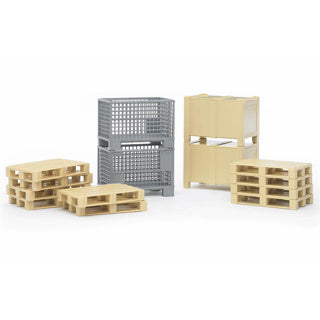 Bruder logistics set with pallets