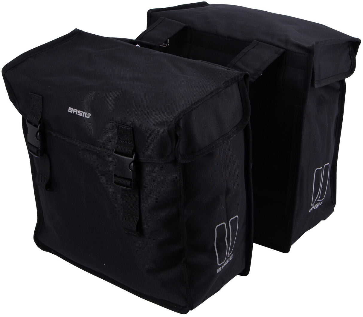Basil Mara XXL Double Bicycle Bag - 47L - Ladies Herens - City City - Sort