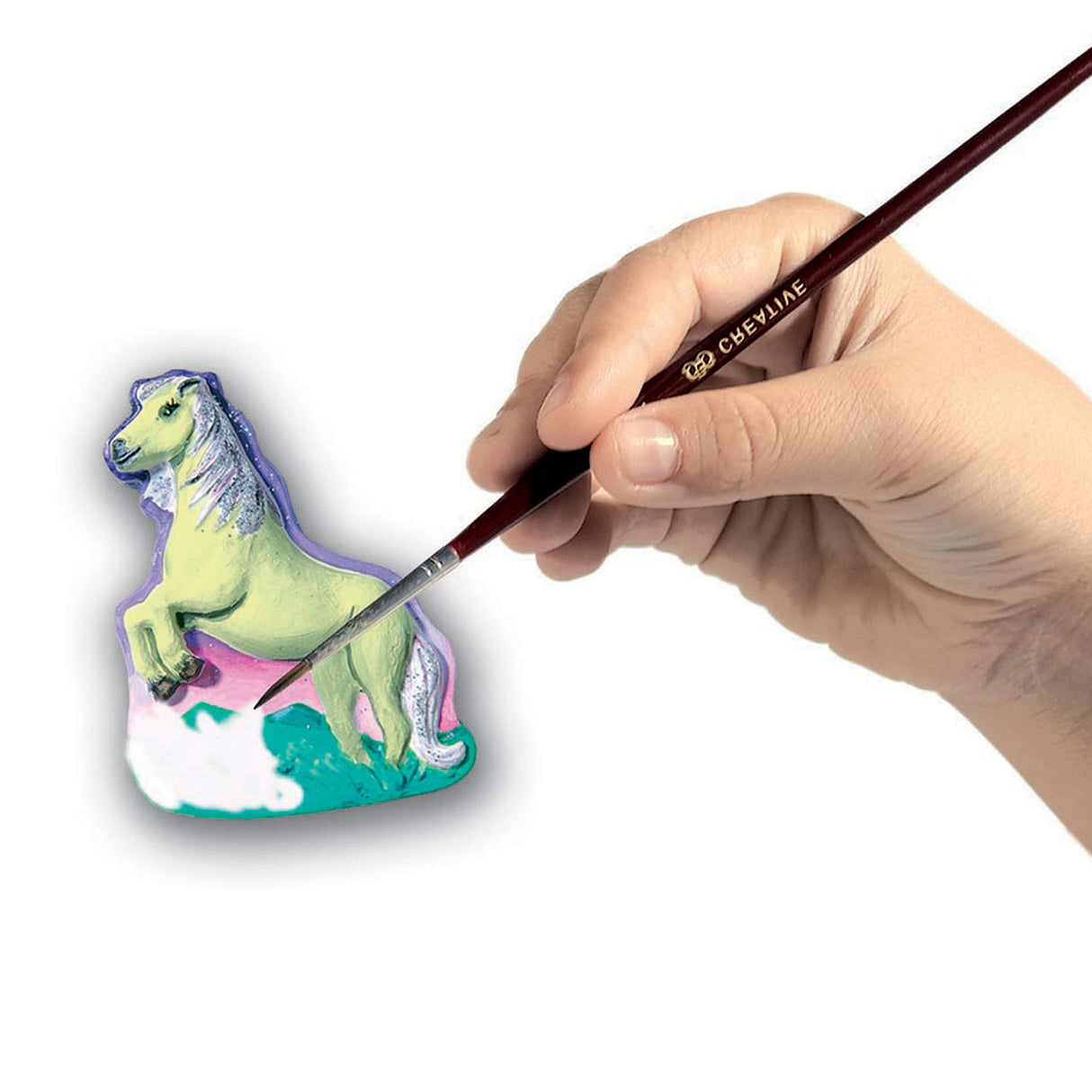 SES Girrs kréien an Molerei - Päerd