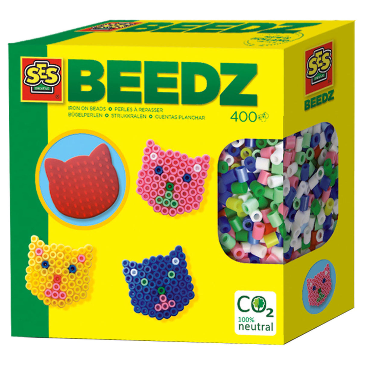 Ses iron-on bead set cats