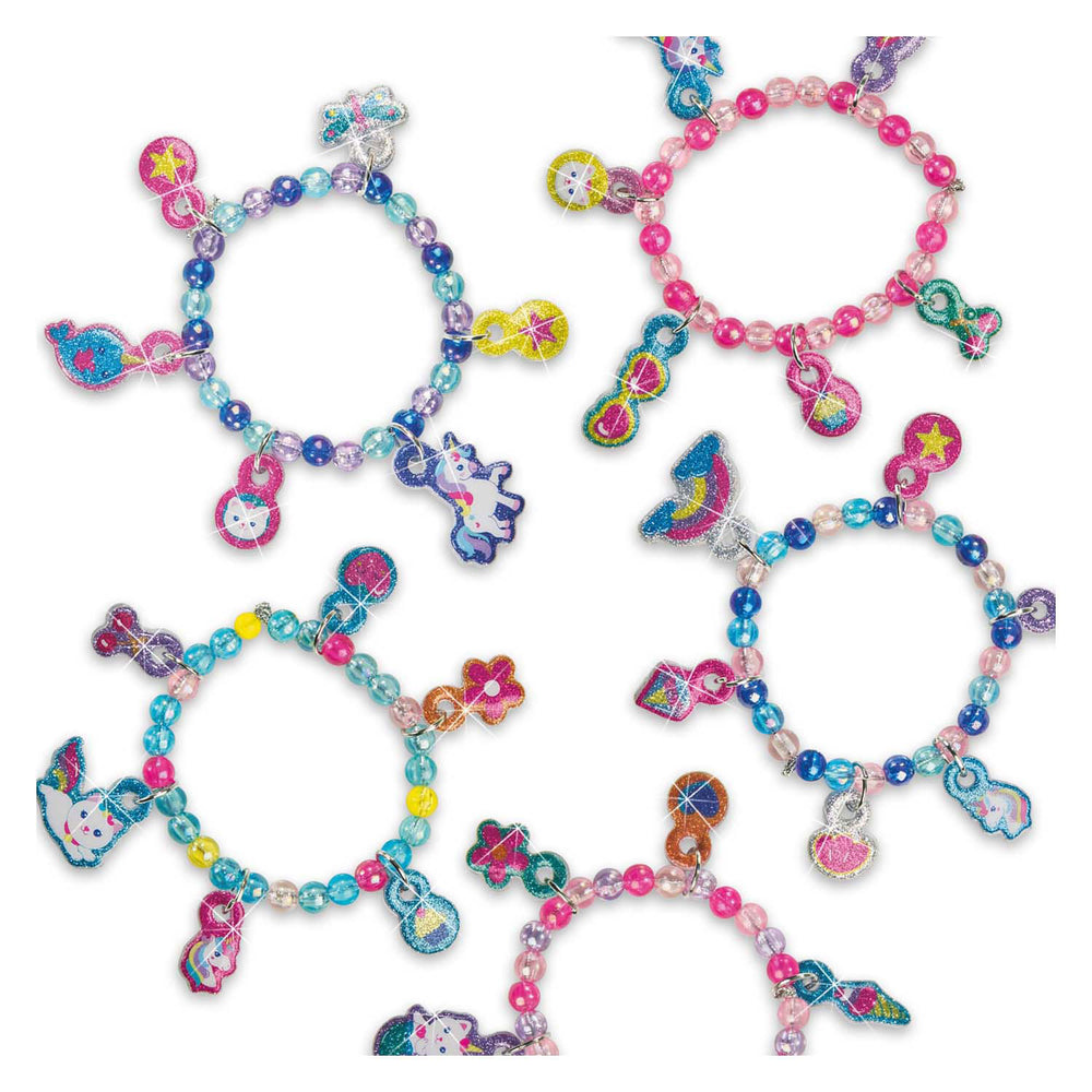 Ses puffy glitter sticker bracelets