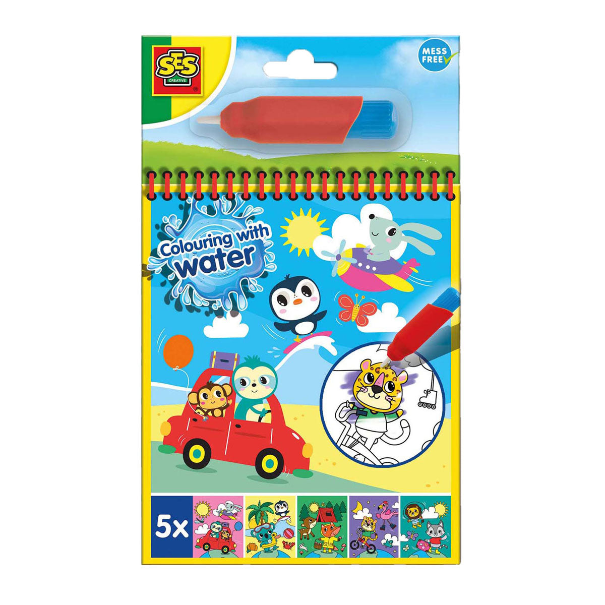 Ses оцветяване с вода книжка за оцветяване - на пътешествие