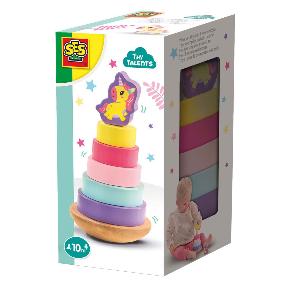 Ses Wooden Stack Tower Unicorn