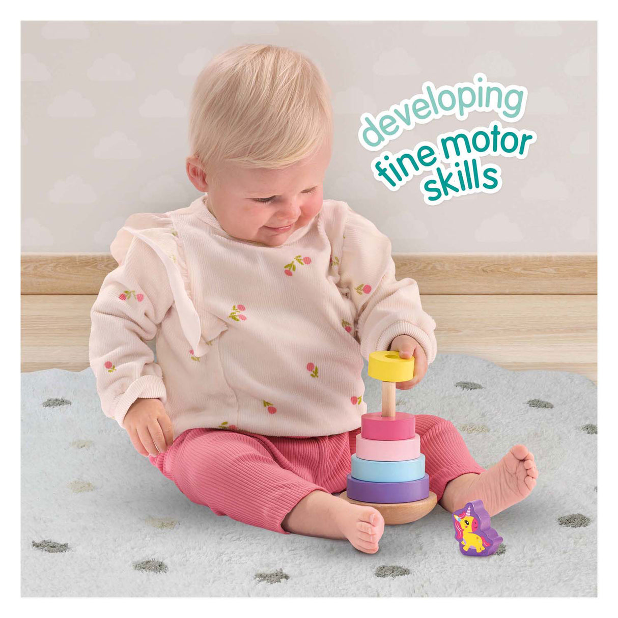 Ses Wooden Stack Tower Unicorn