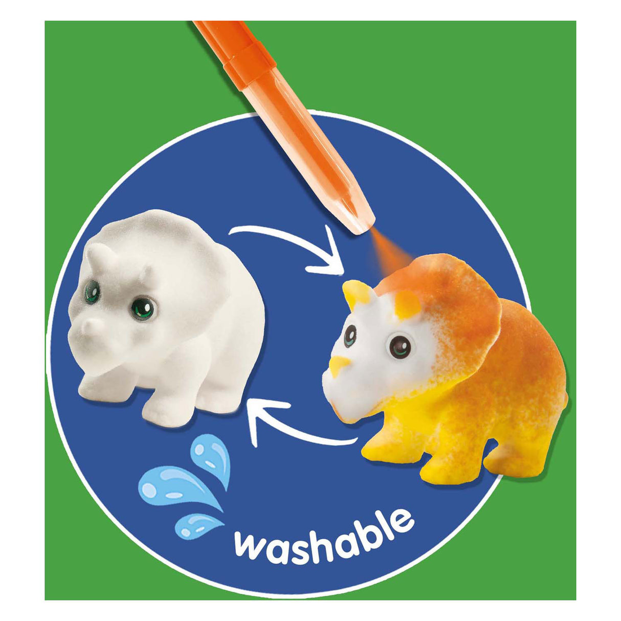 Ses blow airbrush pens - dinosaurs, 3 pcs.