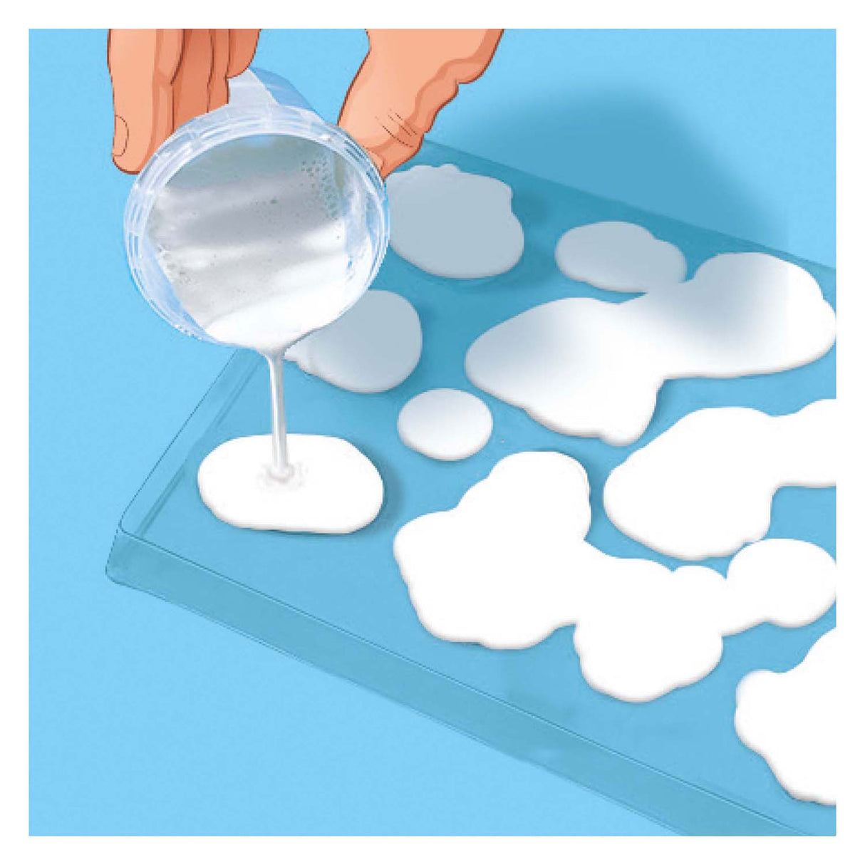 Sex gjutna och måla fantasifigurer