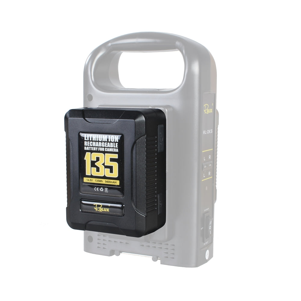 Rolux Smart V-Mount Batterie YC-135s 135h 14.8v 9400Mah