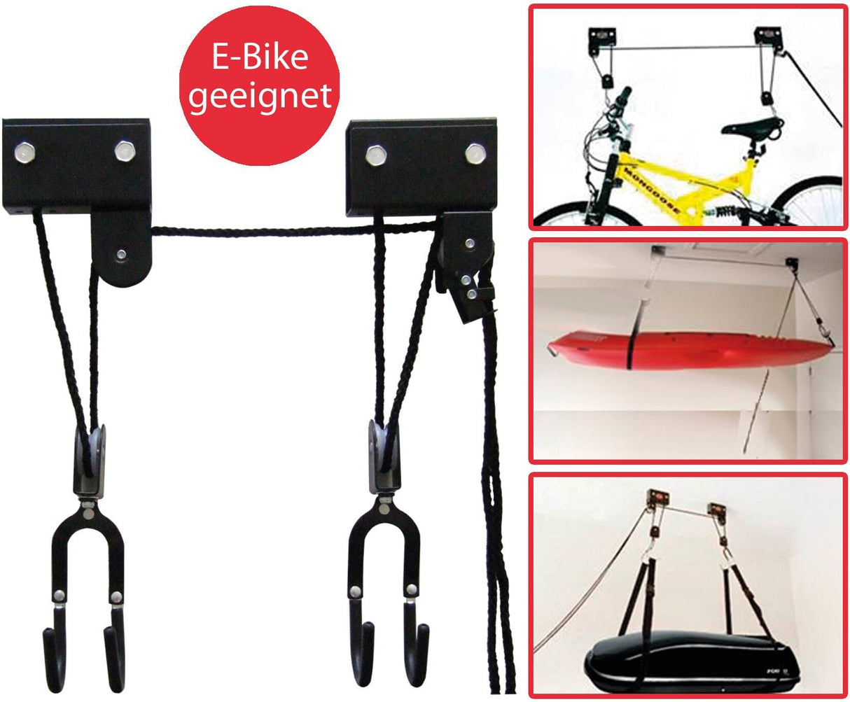 Point plafond-fietslift bikelift xl ceiling bike lift bikelift xl
