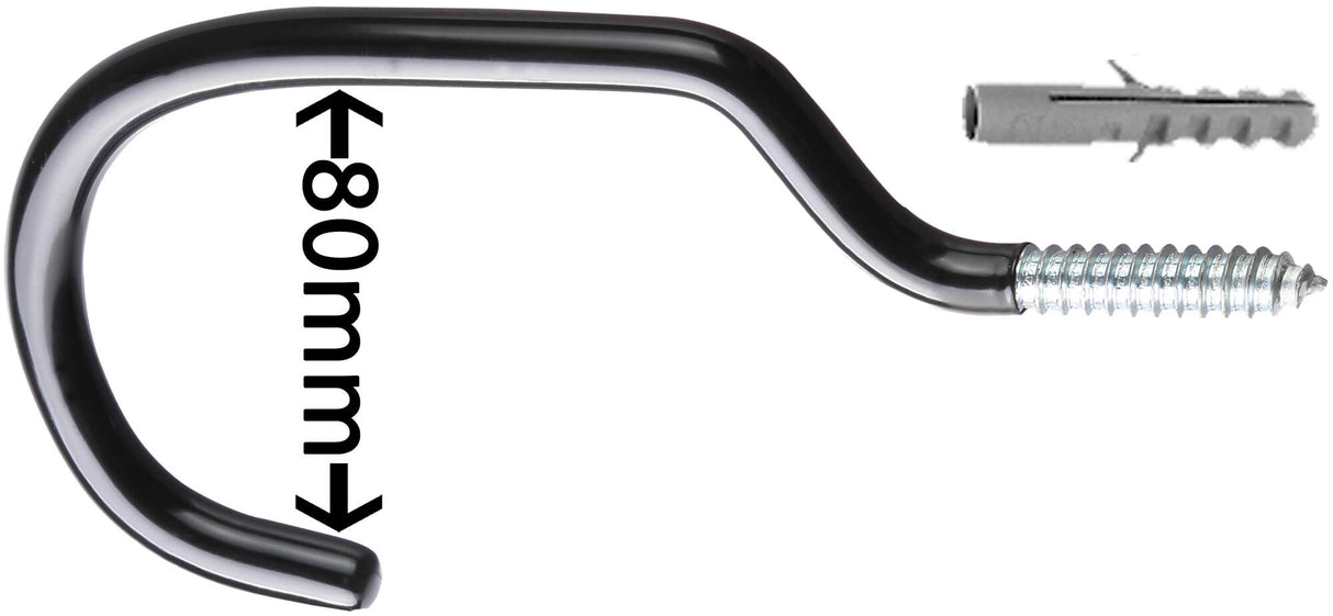 Point plafondhaak xl ceiling hook xl black silver