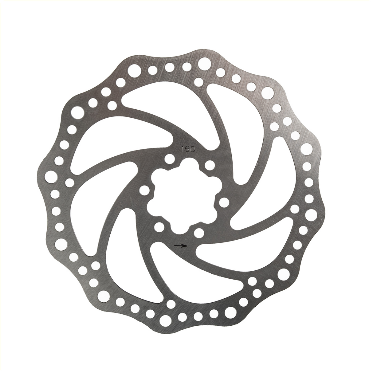 Stainless steel brake disc 160mm. Incl. 6 brake disc bolts