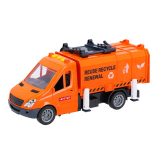 Rapid wheels garbage truck with light and sound and friction
