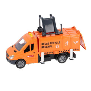 Rapid wheels garbage truck with light and sound and friction
